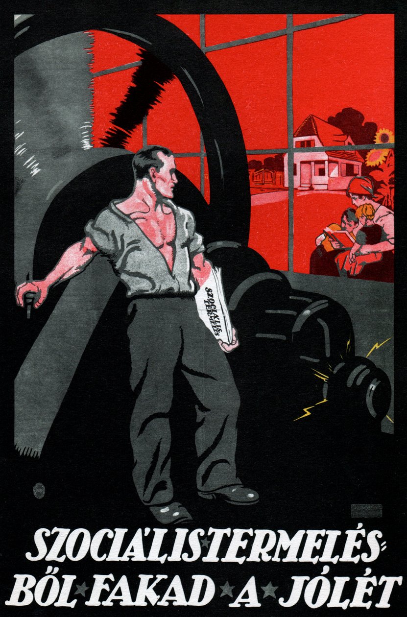 Velfærden kommer fra den socialistiske produktion af Imre (1881 1940) Foeldes