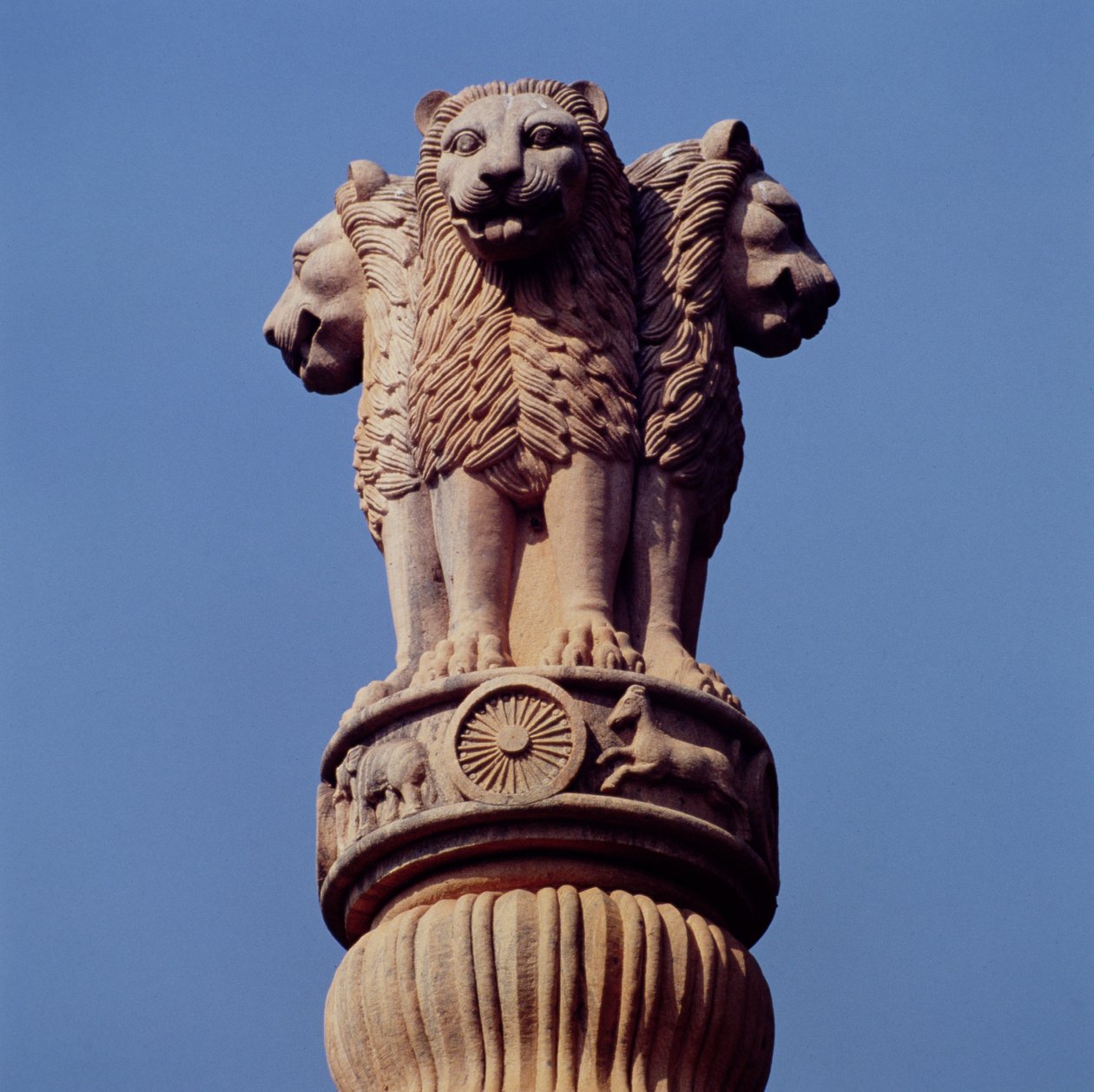Detalje fra en Ashoka-søjle af Indian School