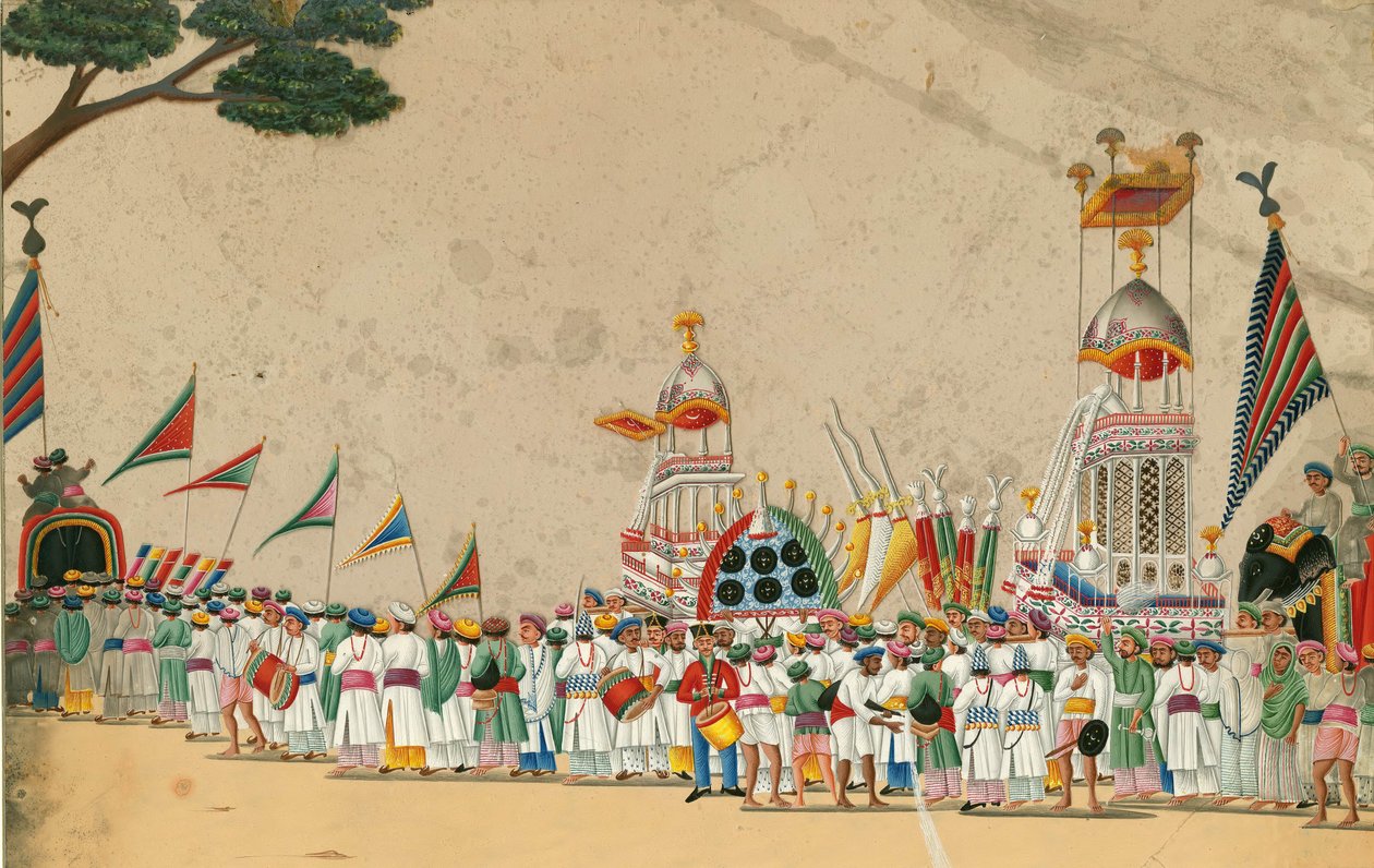Festoptog, ca. 1800 af Indian Art