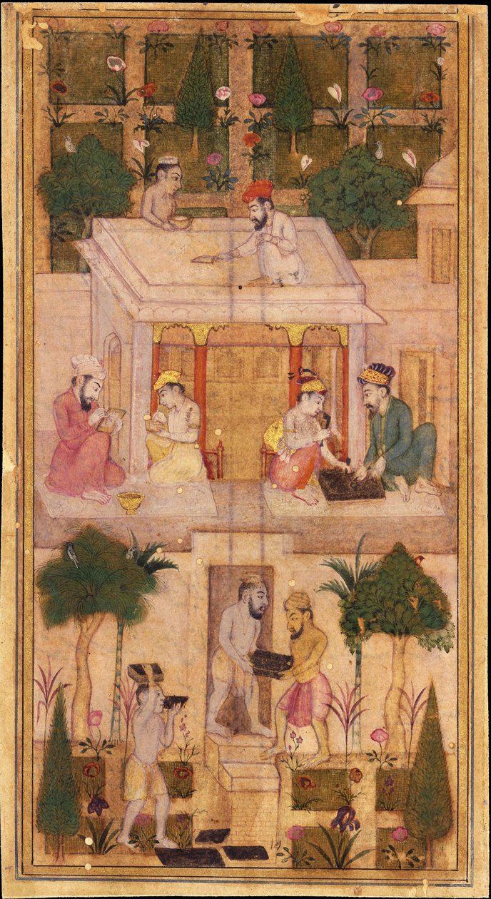 At lave bøger i en have af Indian Art