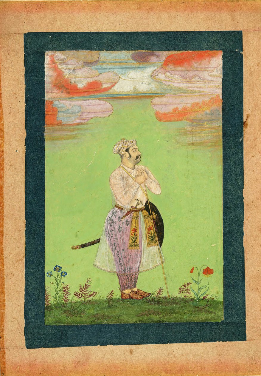 Mughal officer, ca. 1650 af Indian Art
