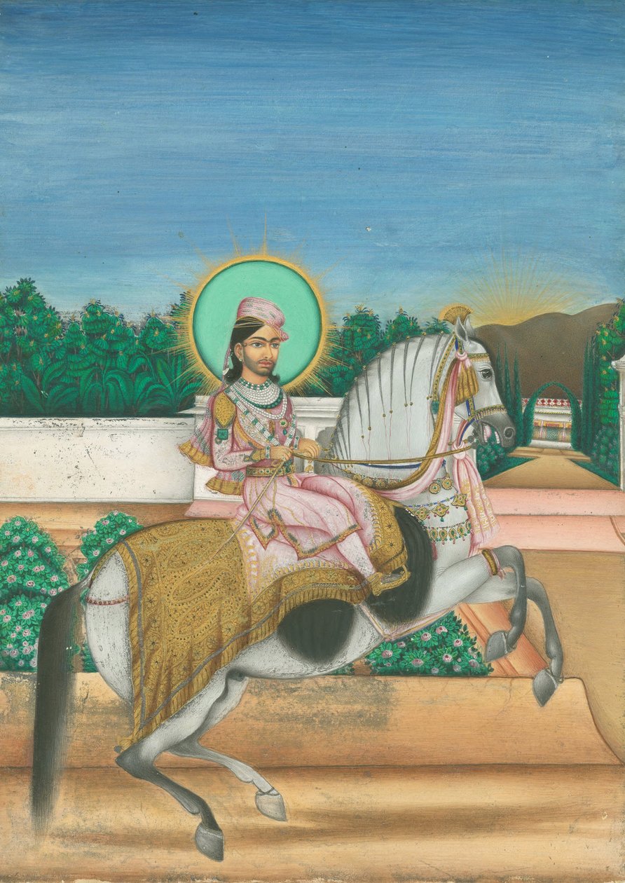 Sheodan Singh, Maharaja af Alwar, 1820 af Indian Art