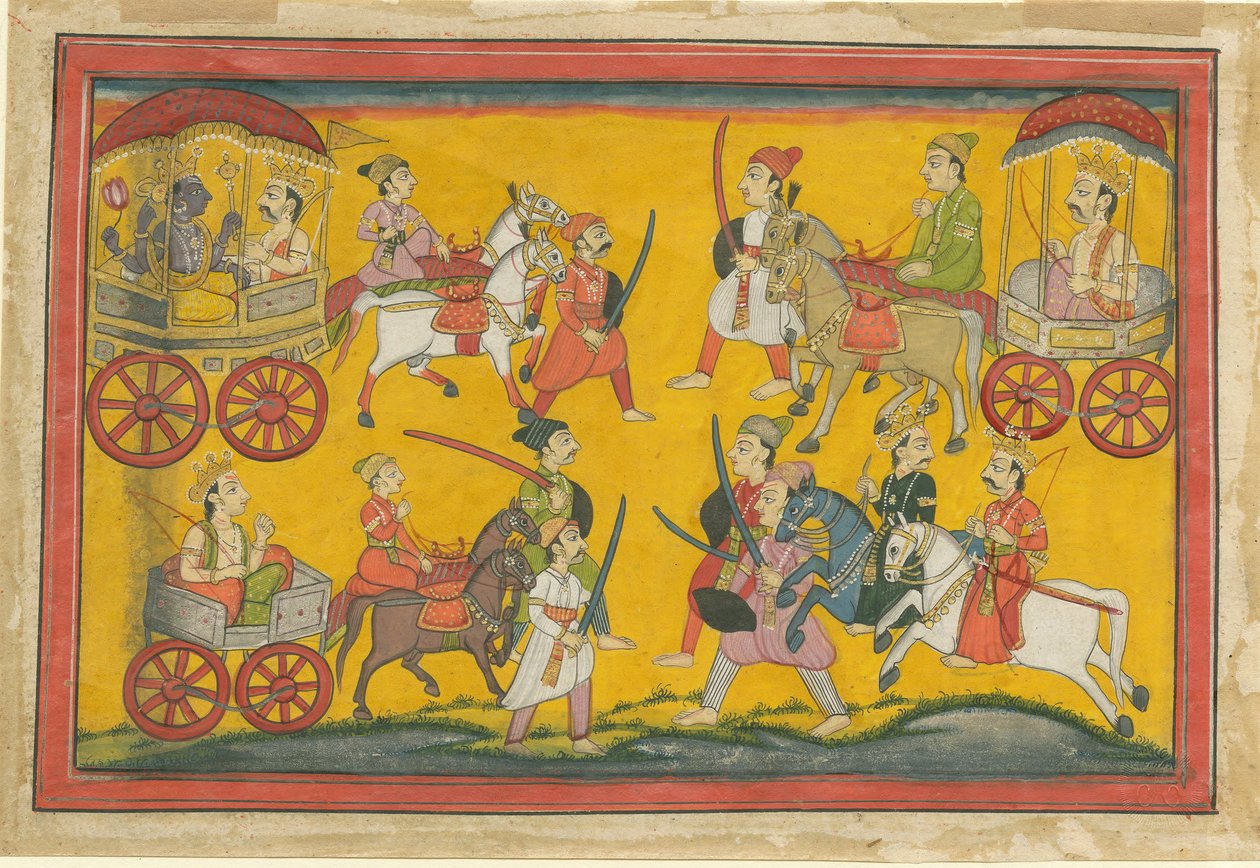 Vishnu Procession, ca. 1755 af Indian Art