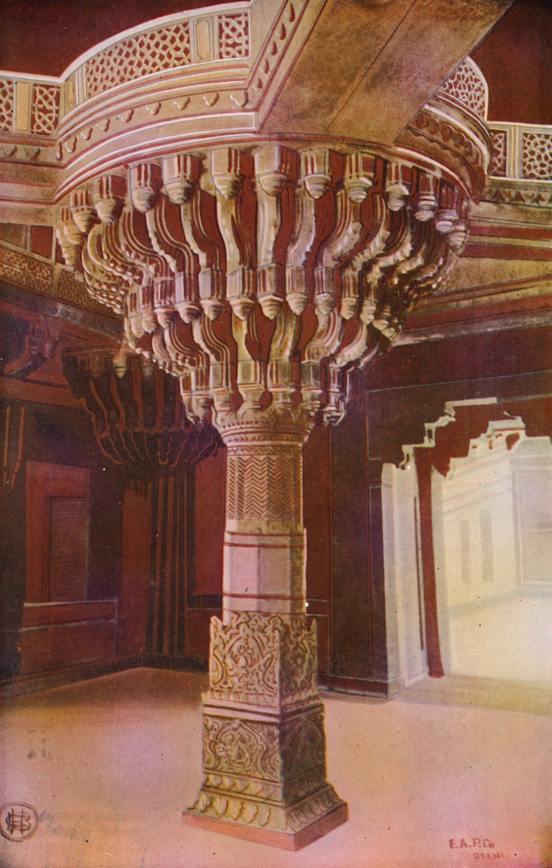 Agra: Chausath Khamba, Fatehpur Sikri, Agra (farvefoto) af Indian photographer