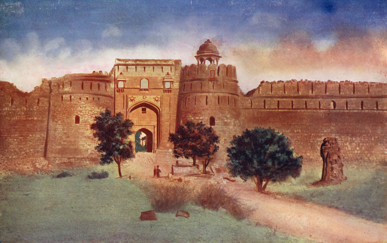 Purana Killa, det gamle fort (farvefoto) af Indian photographer