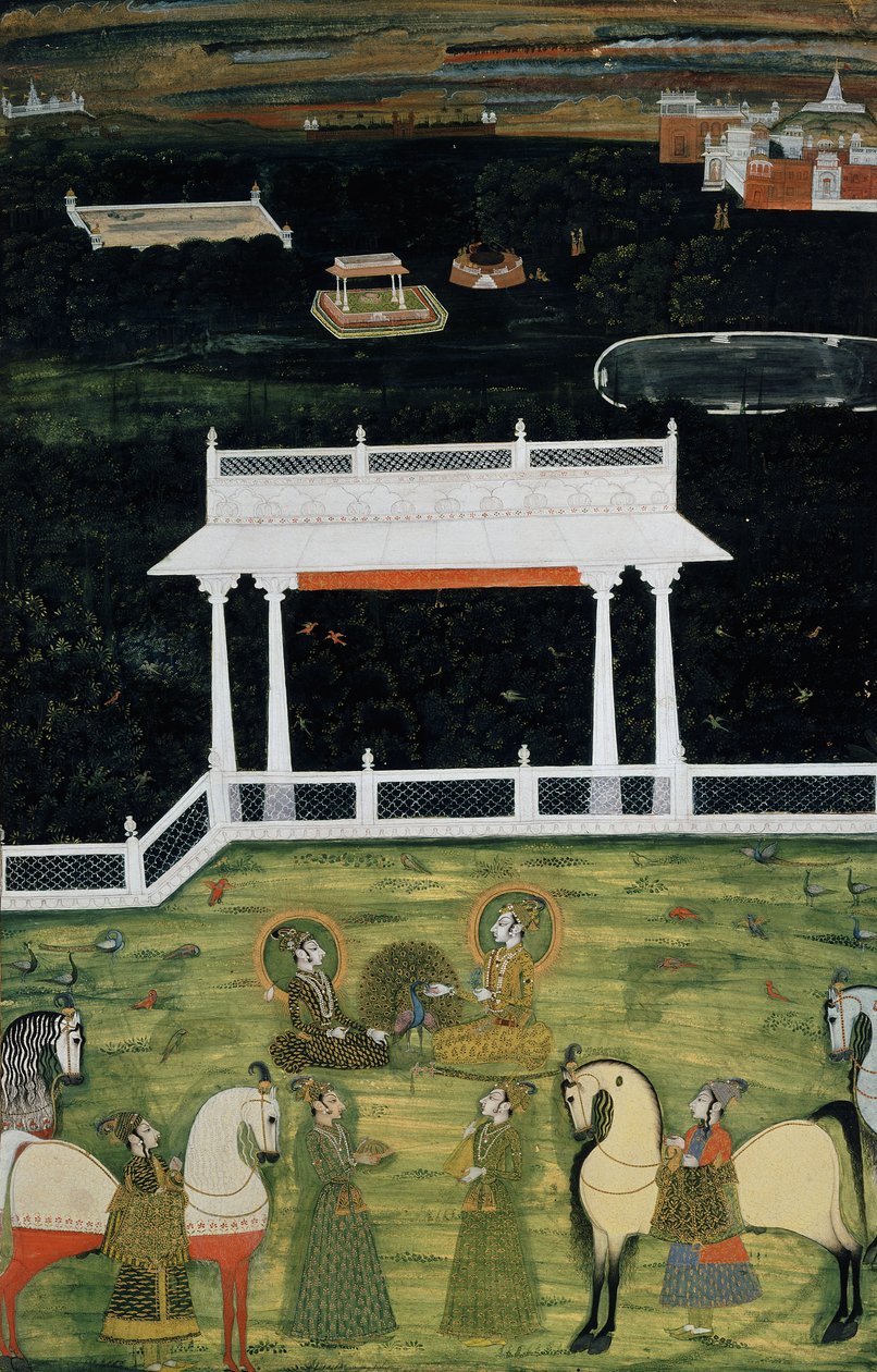 Et fyrstelig paradis, ca. 1750-1760 af Indian School