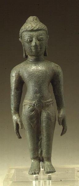 En Tirthankara fra Svetambara-sekten, Malwa-regionen (bronze) af Indian School