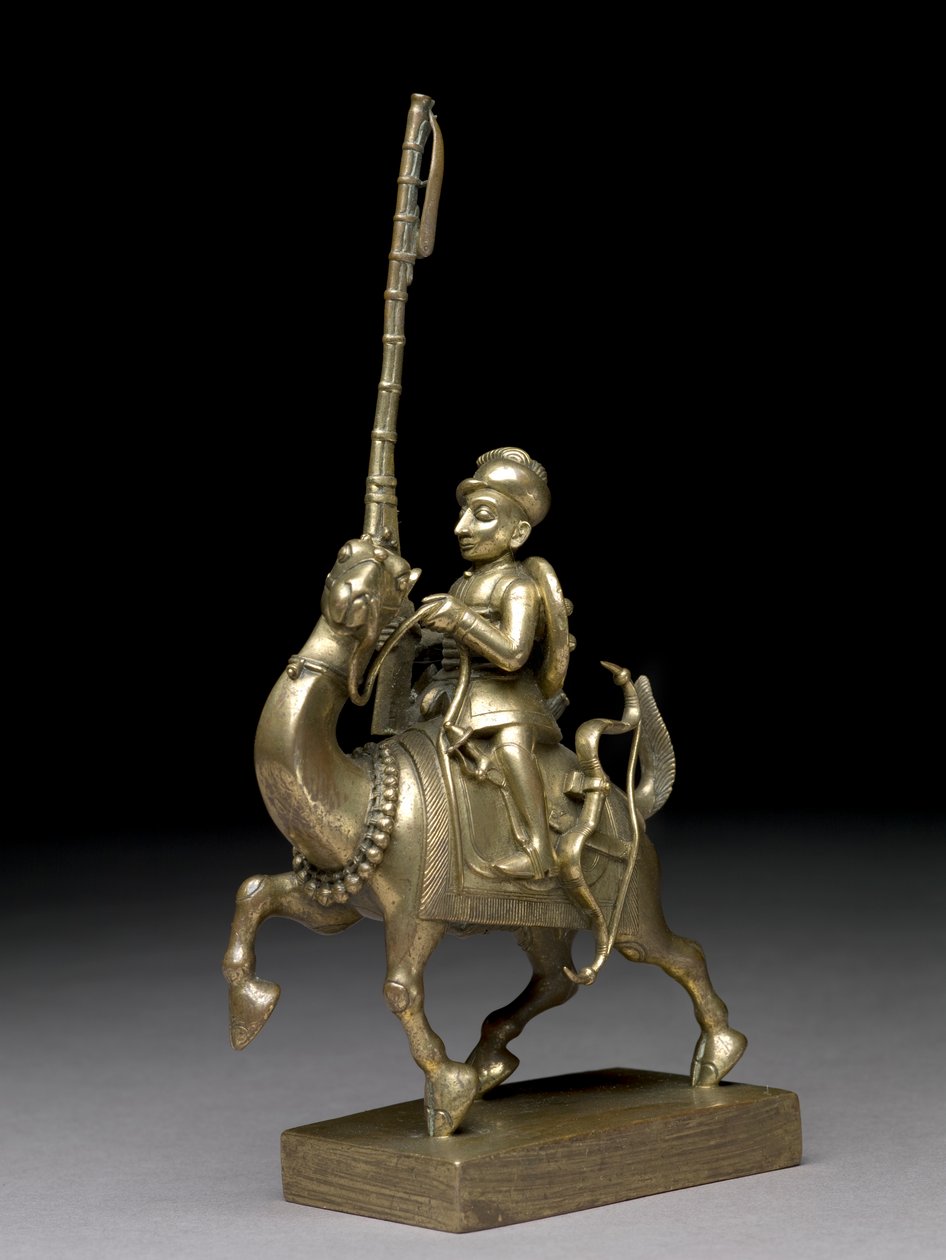 En tændstikslukker rider på en kamel, Vizagapatam, ca. 1795 (messing) af Indian School