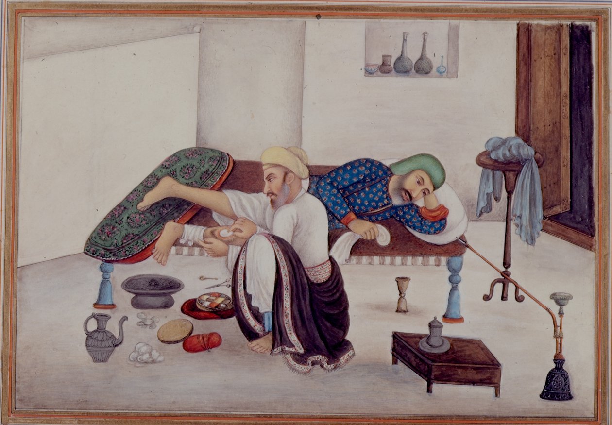Tilføj 27255 fol.219v A Surgeon with a Patient, fra 