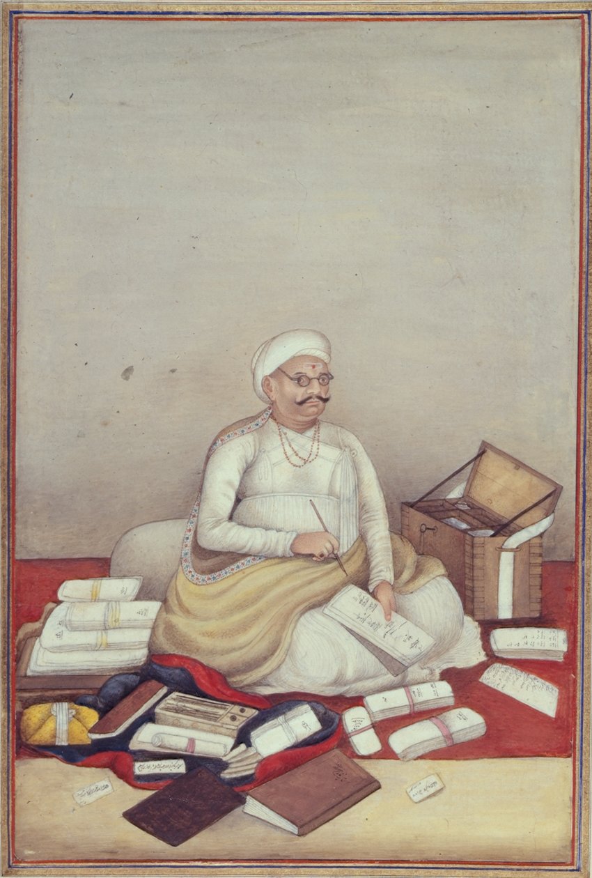 Tilføj 27255 fol.96v The Sudra Caste, repræsenteret af en revisor fra et manuskript af 