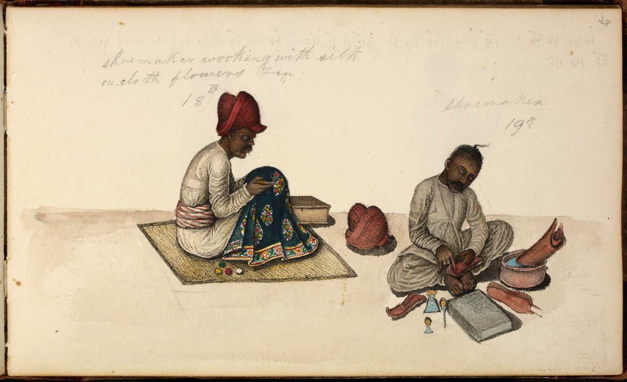 Tilføje. Eller. 1539, Skomager og Broderer af Indian School