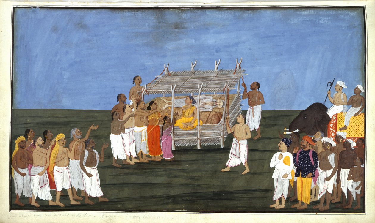 Add Or 4356 Brahmin-ceremoni, illustration fra 