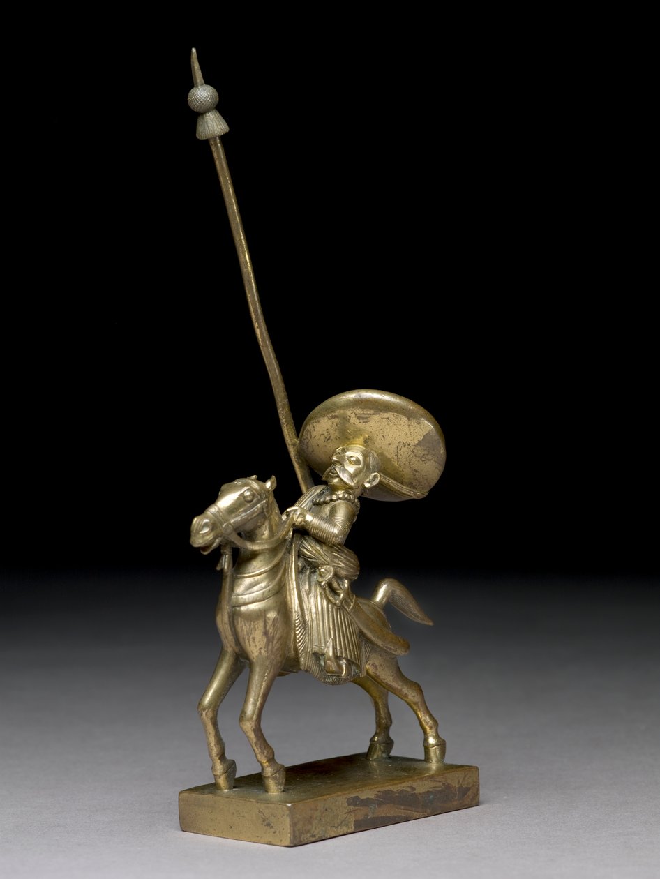 An Indian Lancer, Vijagapatam S.1795 (messing) af Indian School