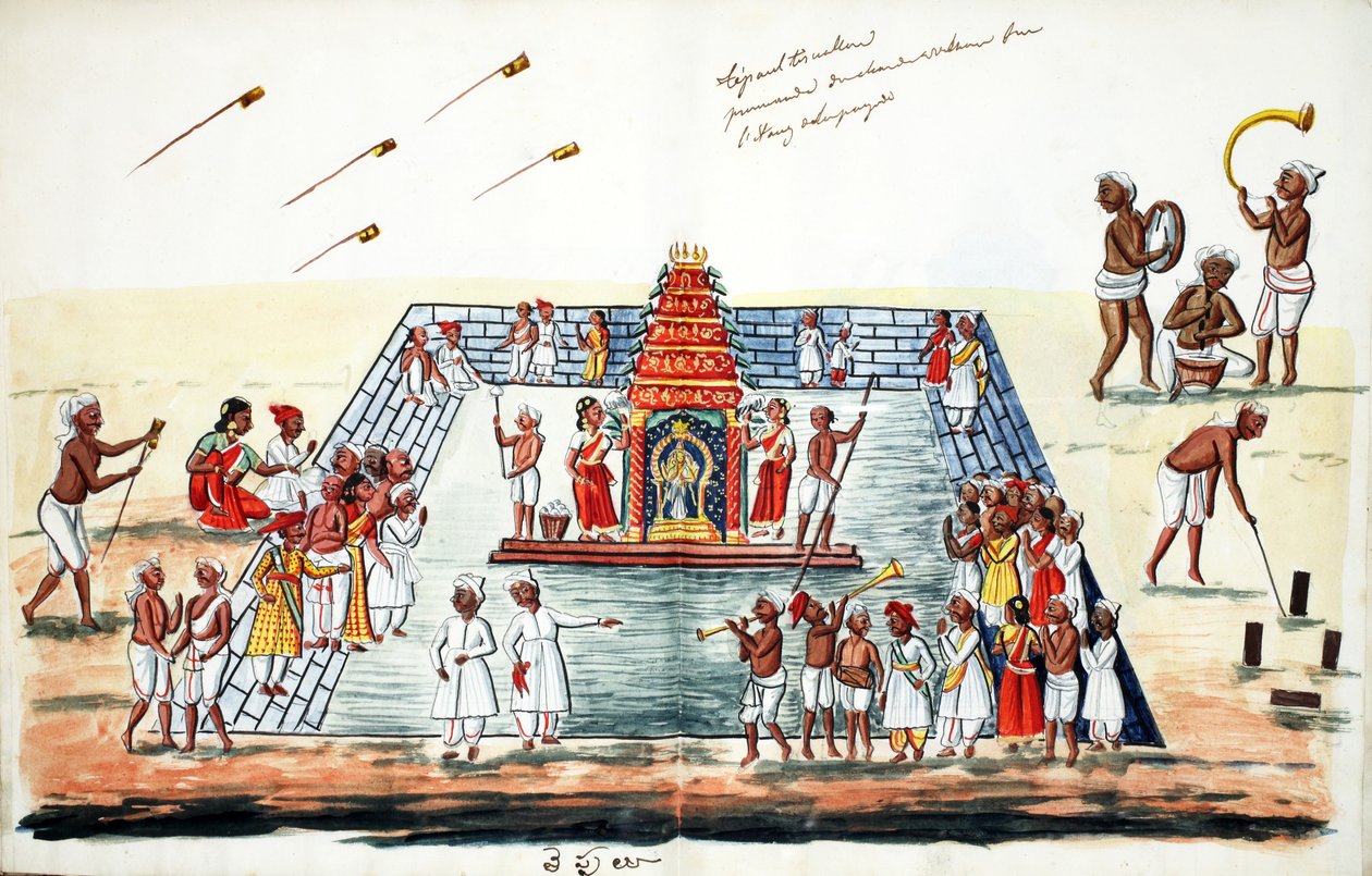 Ceremoni (wc på papir) af Indian School