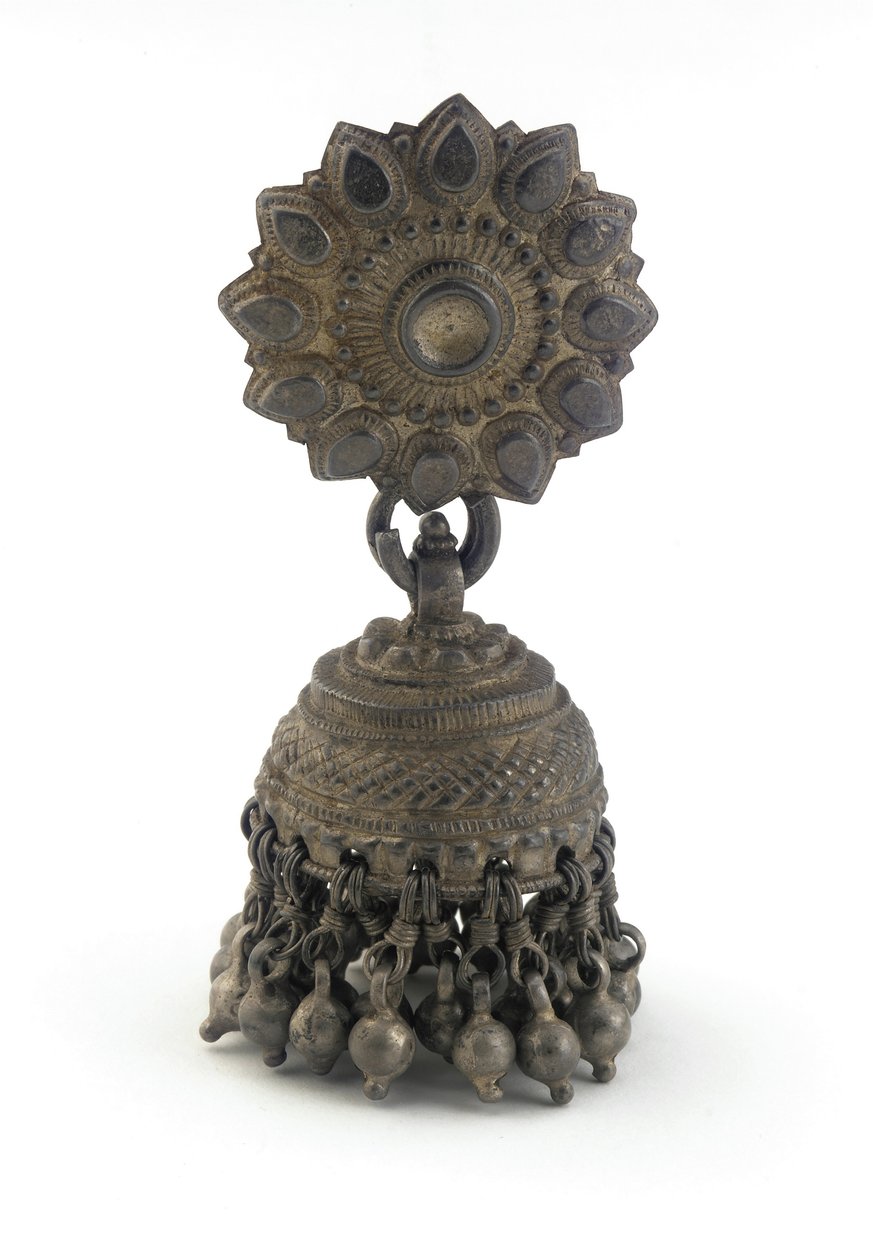 Ørering (jhumka) (sølv) af Indian School