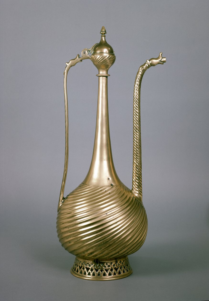 Ewer, indiske subkontinent, 1500-tallet (messing) af Indian School