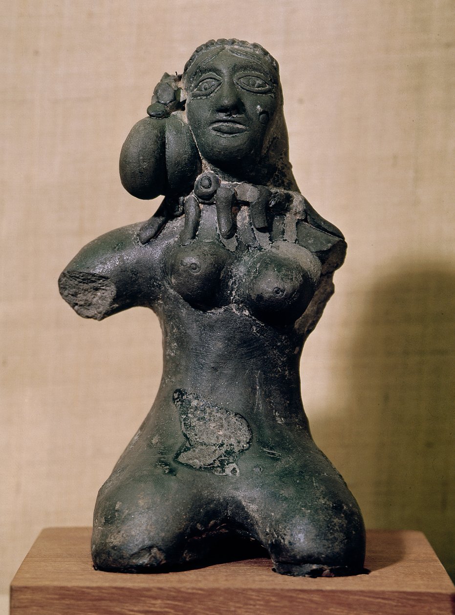 Kvindelig idol, Mauryan, 3.-2. århundrede f.Kr af Indian School