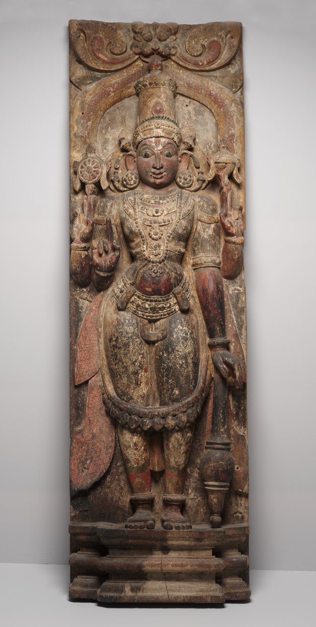 Festivalfigur: Vishnu af Indian School