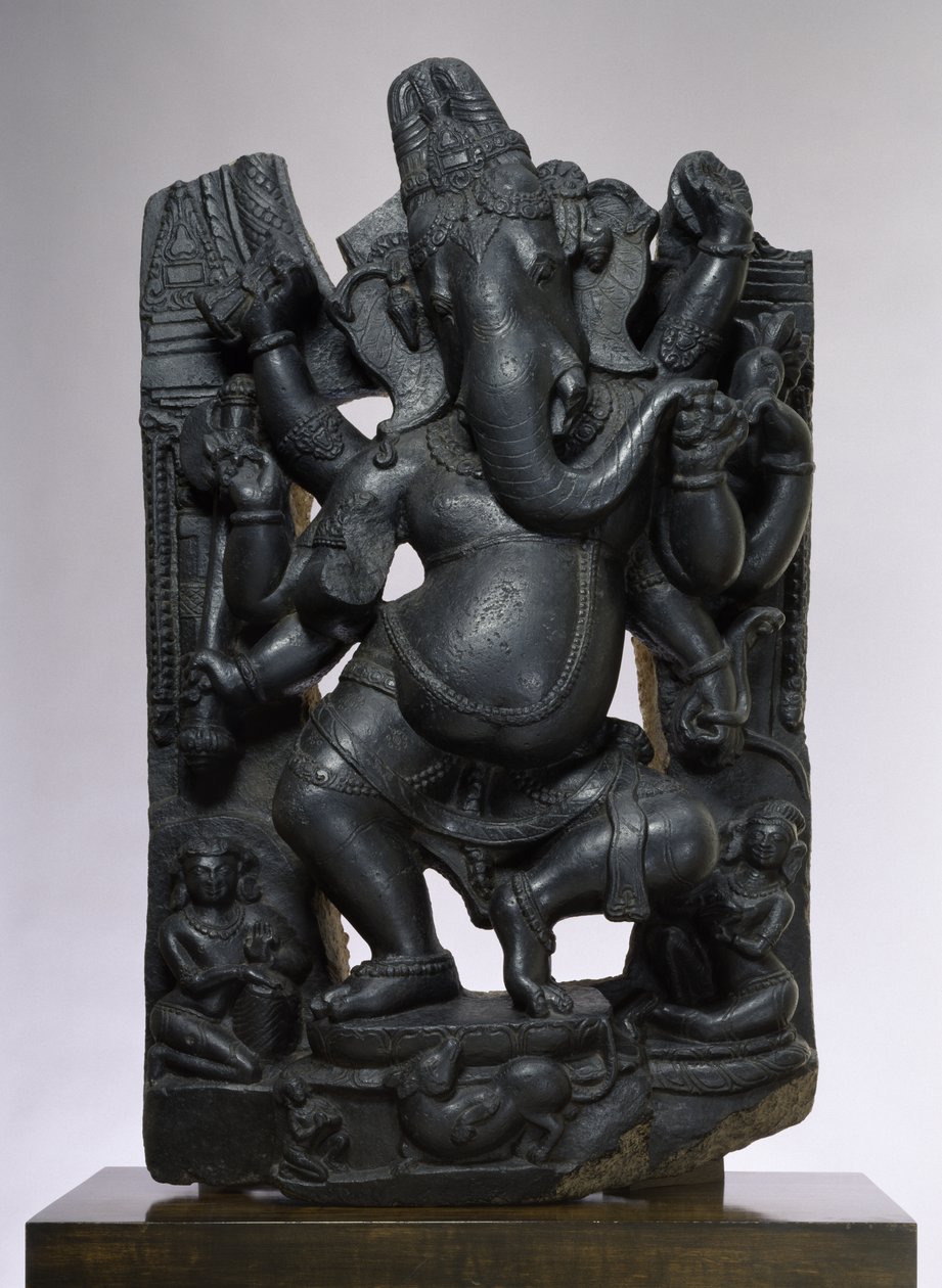 Ganesha (muskovit biotitskifer) af Indian School