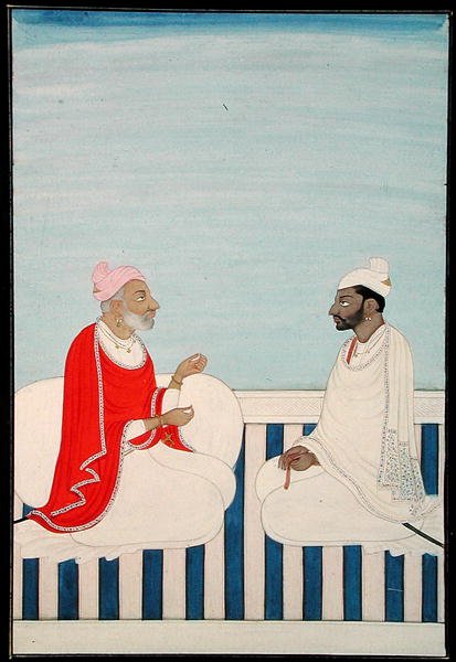 I. 11B.53 En raja holder audiens, ca. 1800 (vellum) af Indian School