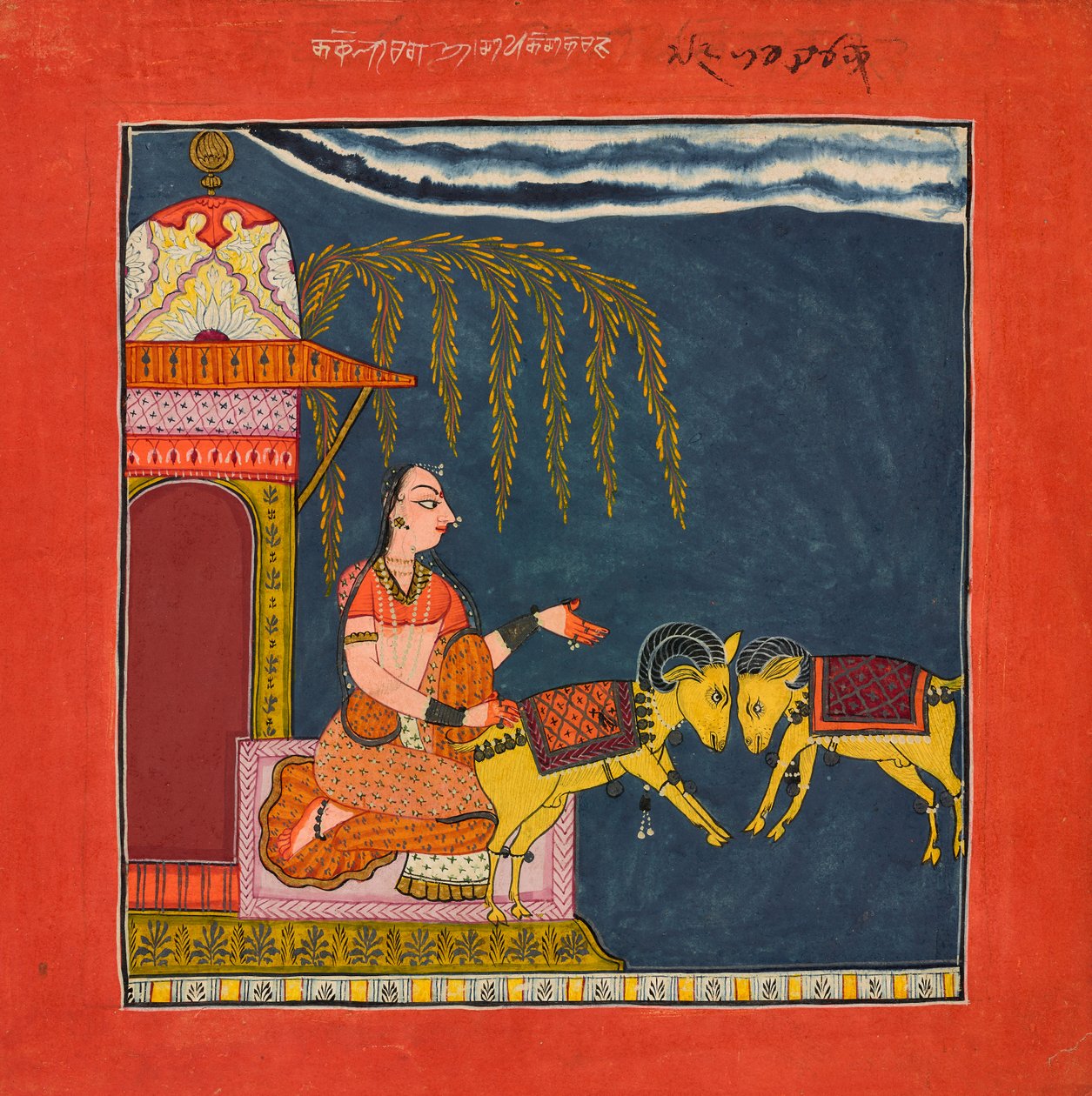 Kachheli Ragini, Fra en Ragamala, S.1700 af Indian School