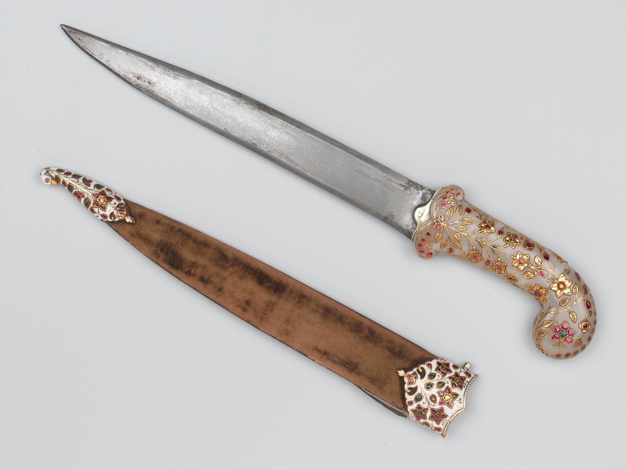 Khanjar, der tilhørte Tipu Sultan, taget ved Seringapatam, 1799 ca af Indian School