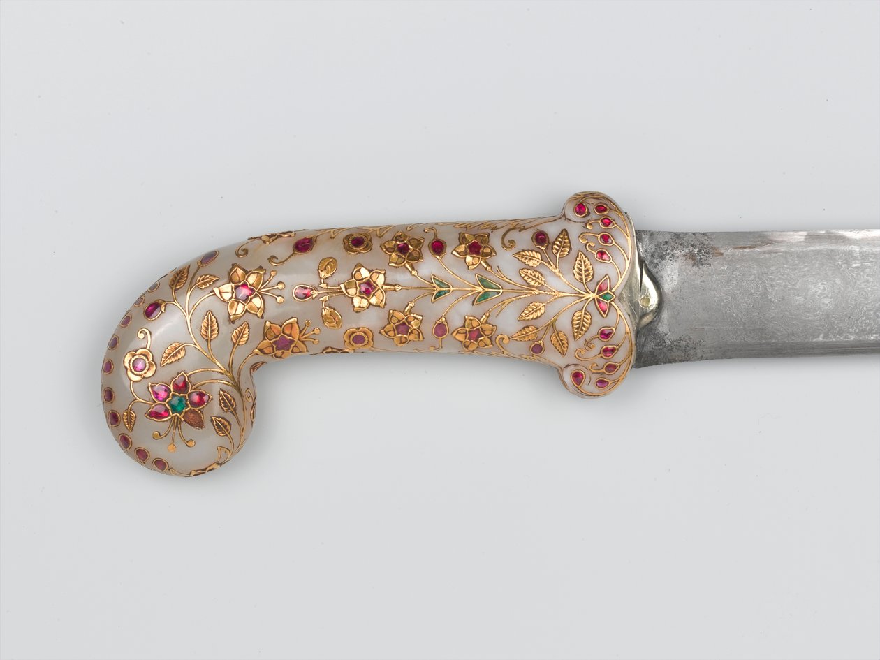 Khanjar, der tilhørte Tipu Sultan, taget ved Seringapatam, 1799 ca af Indian School