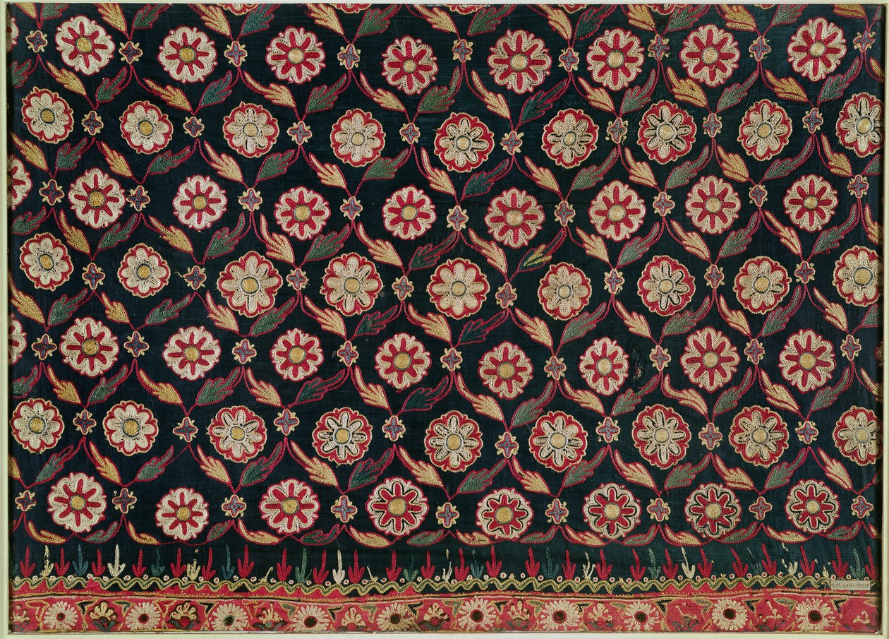 Kutch broderi nederdel, Bombay State, Indien af Indian School