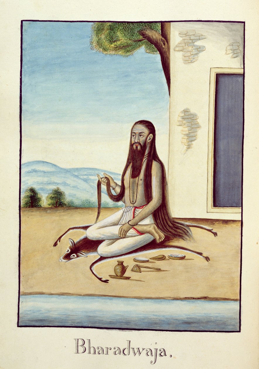 MSS EUR C 116/1 f.158 Vismanden, Bharadwaja, fra det hinduistiske epos 
