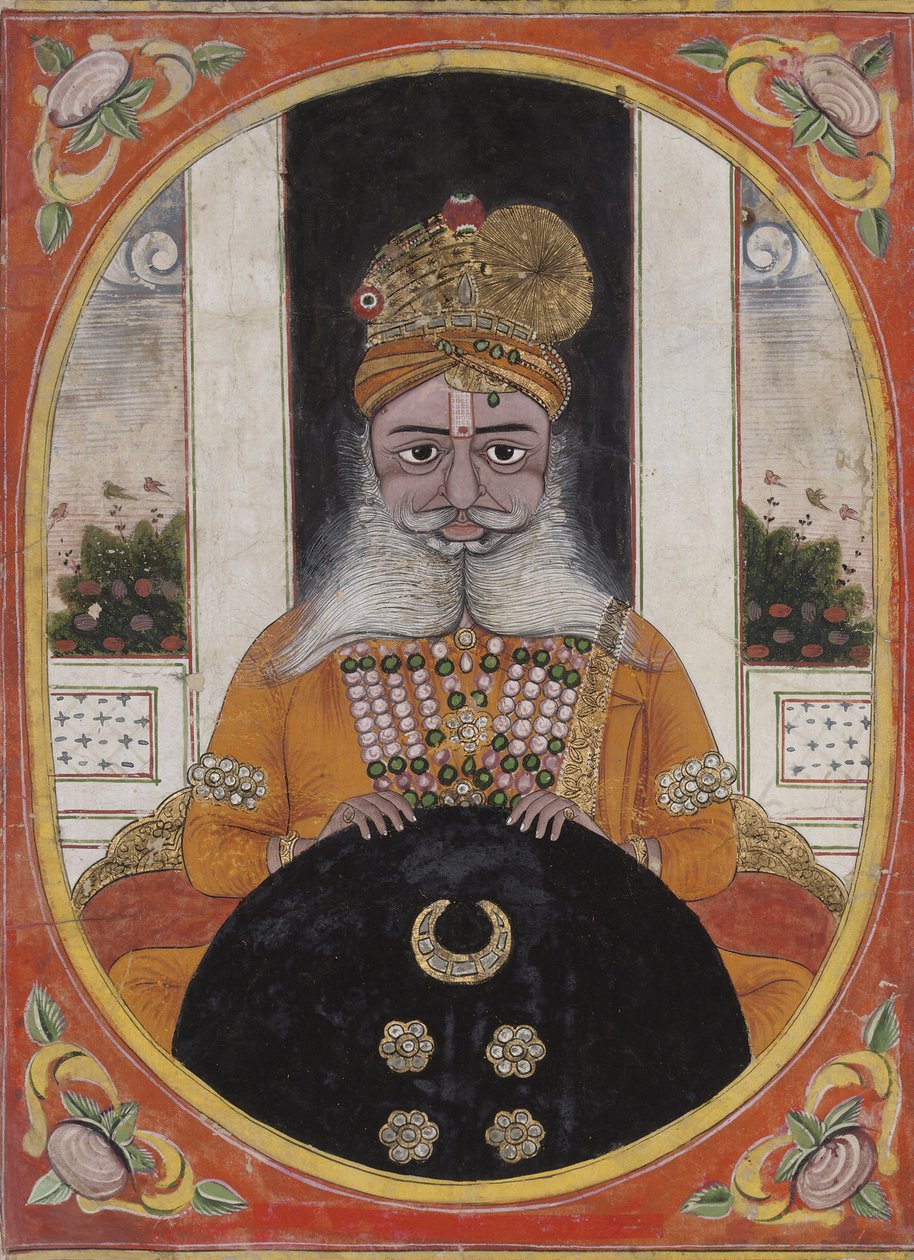 Maharaja Sardar Singh, hersker over Bikaner, 1851-71 af Indian School