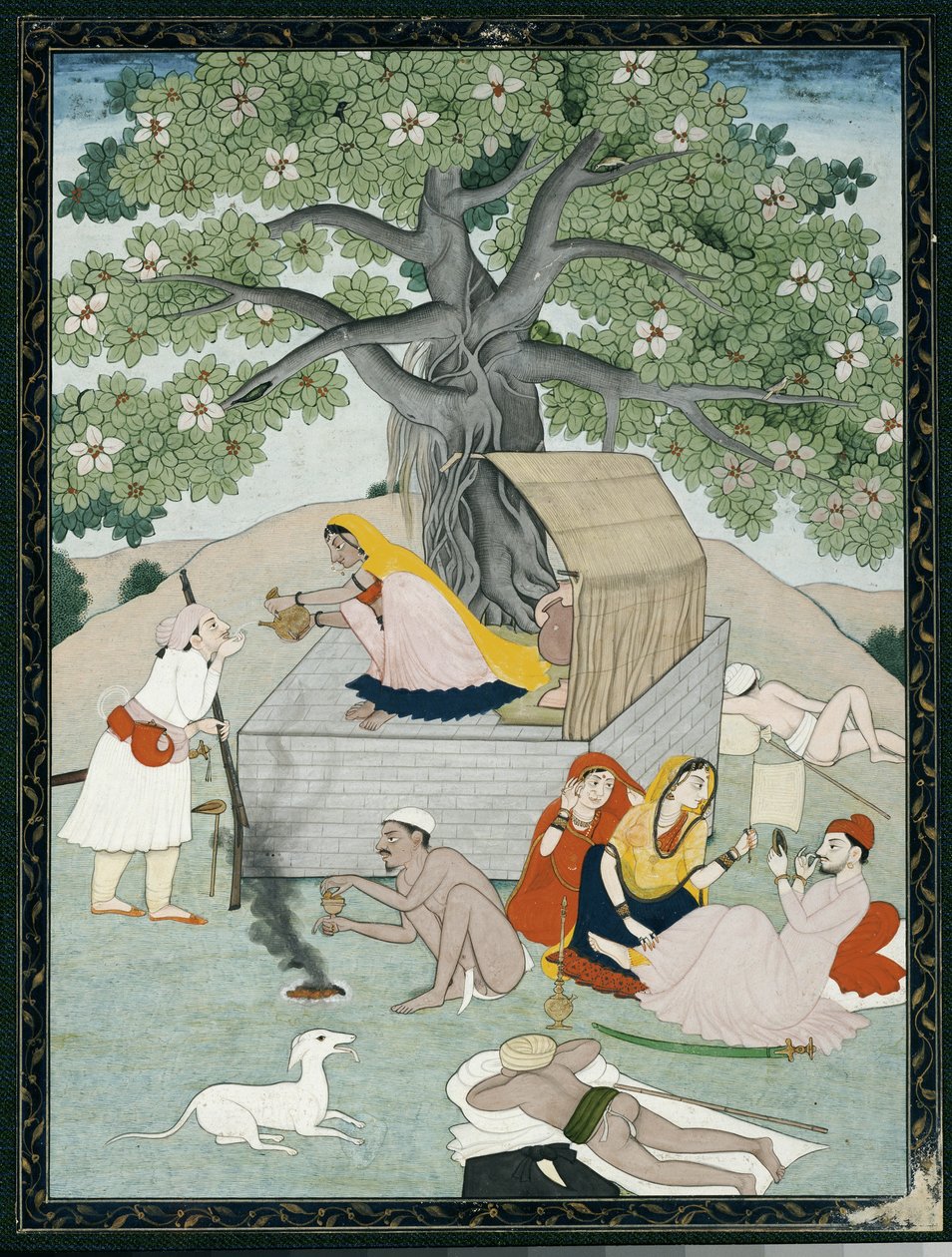 Miniature fra et album, Kangra af Indian School