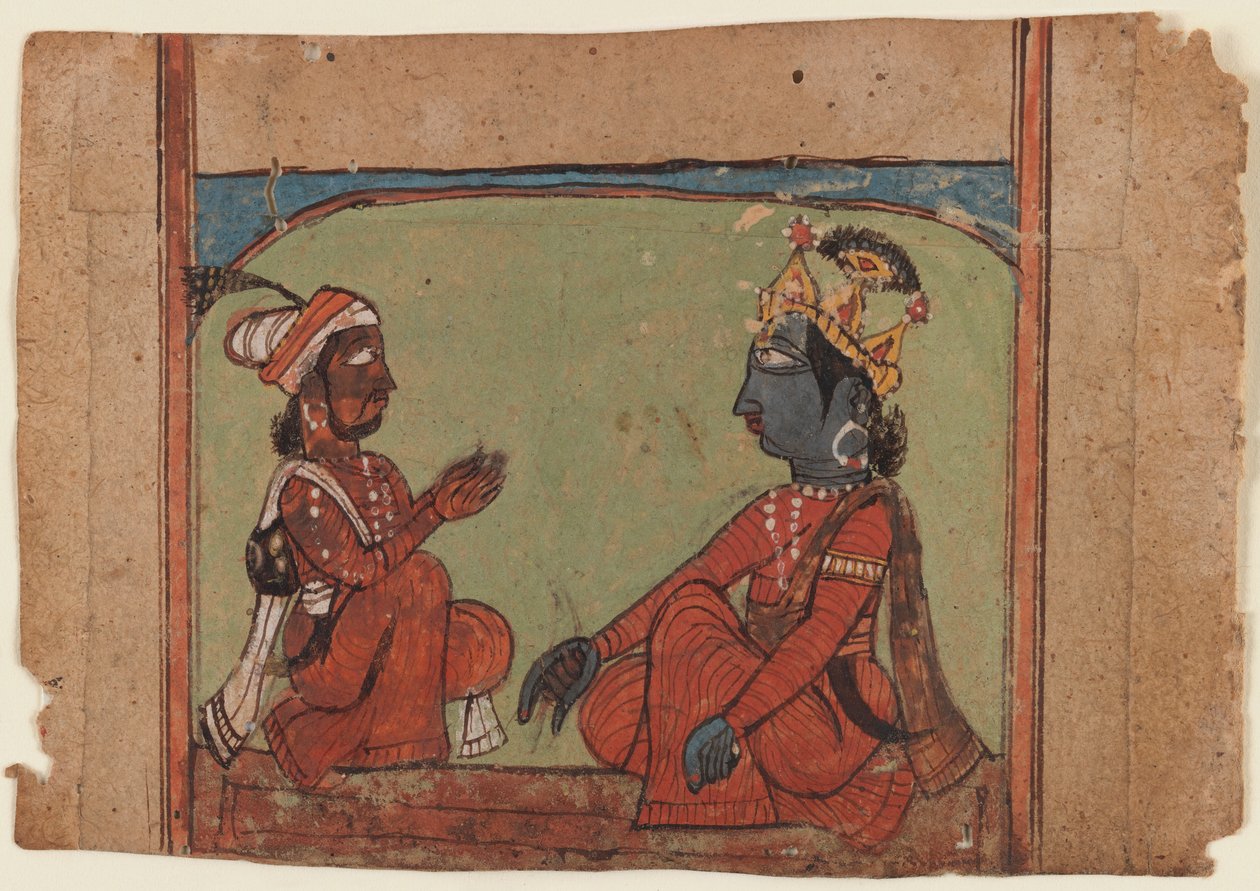 Miniaturemaleri (ugennemsigtigt wc på papir) af Indian School