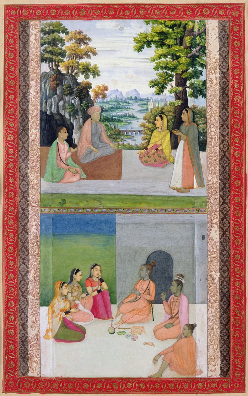 Ms E-14 Mystiske Samtaler fra en Moraqqa af Indian School