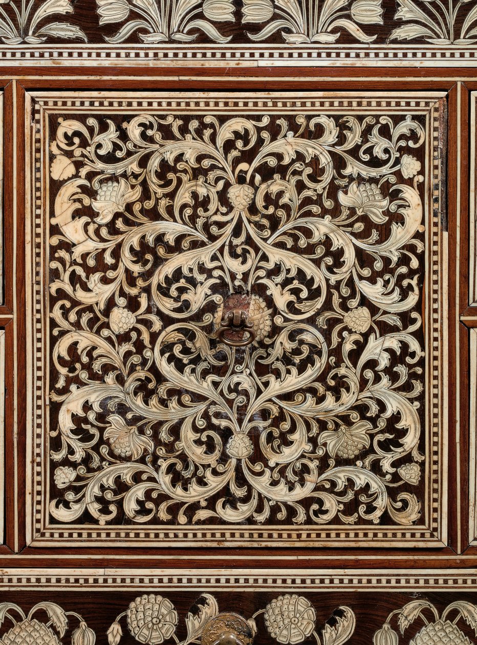 Mughal kabinet, Gujarat eller Sindh, Vestindien af Indian School