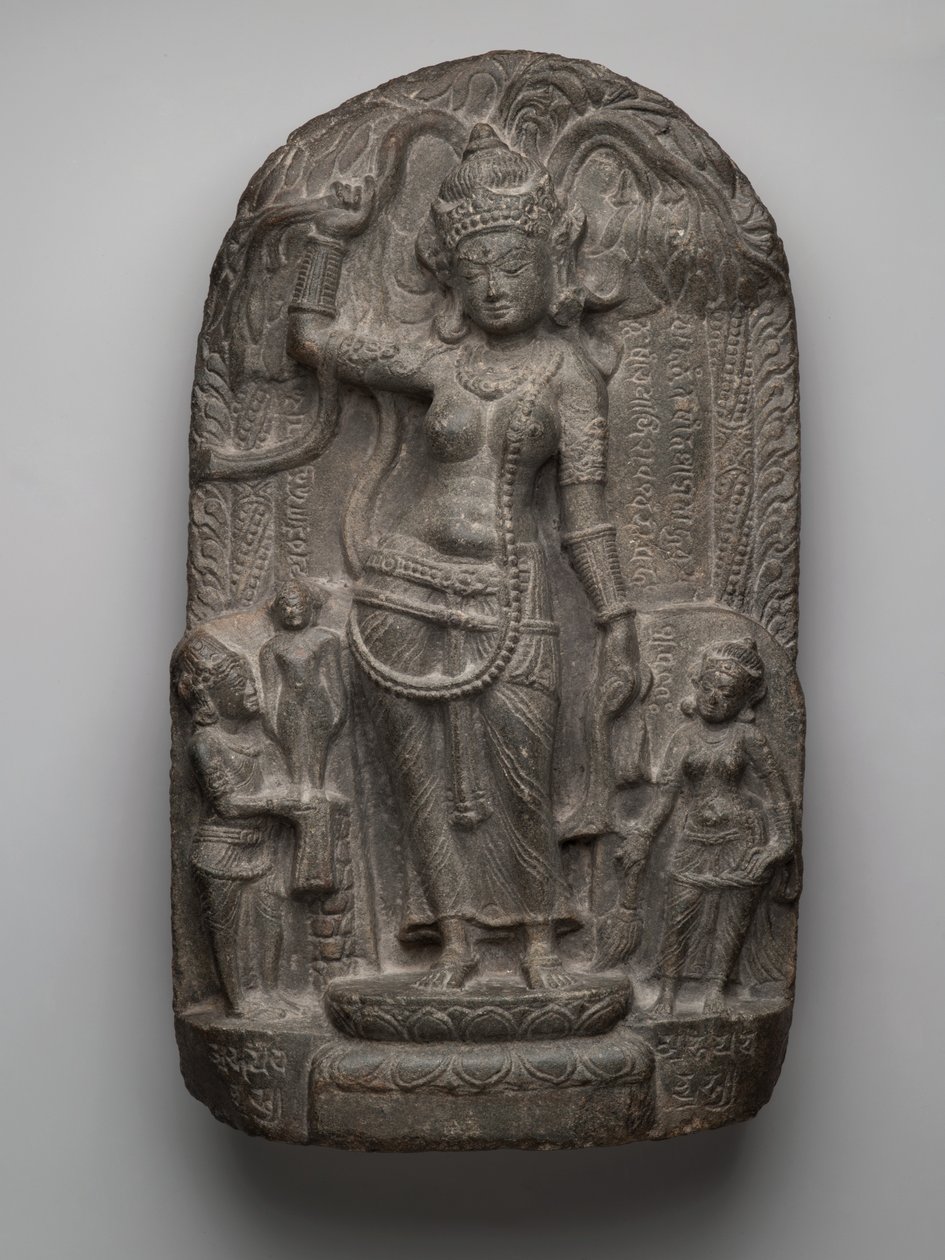 Krybbe: Buddhas fødsel (skifer) af Indian School