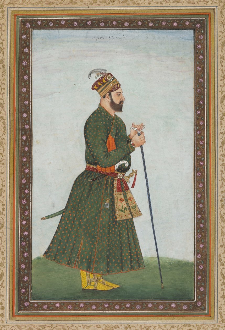 Nawab Ali-Mardan Khan, løsrevet albumfolio, ca. 1900 af Indian School