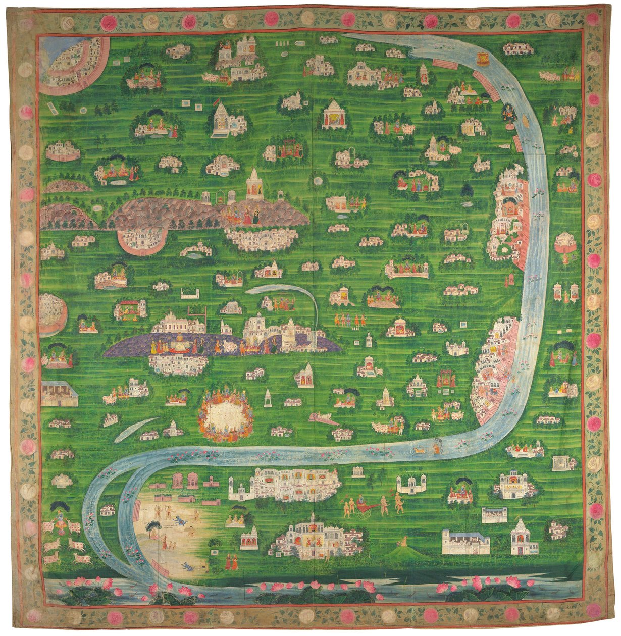 Pilgrimskort over Vraj af Indian School