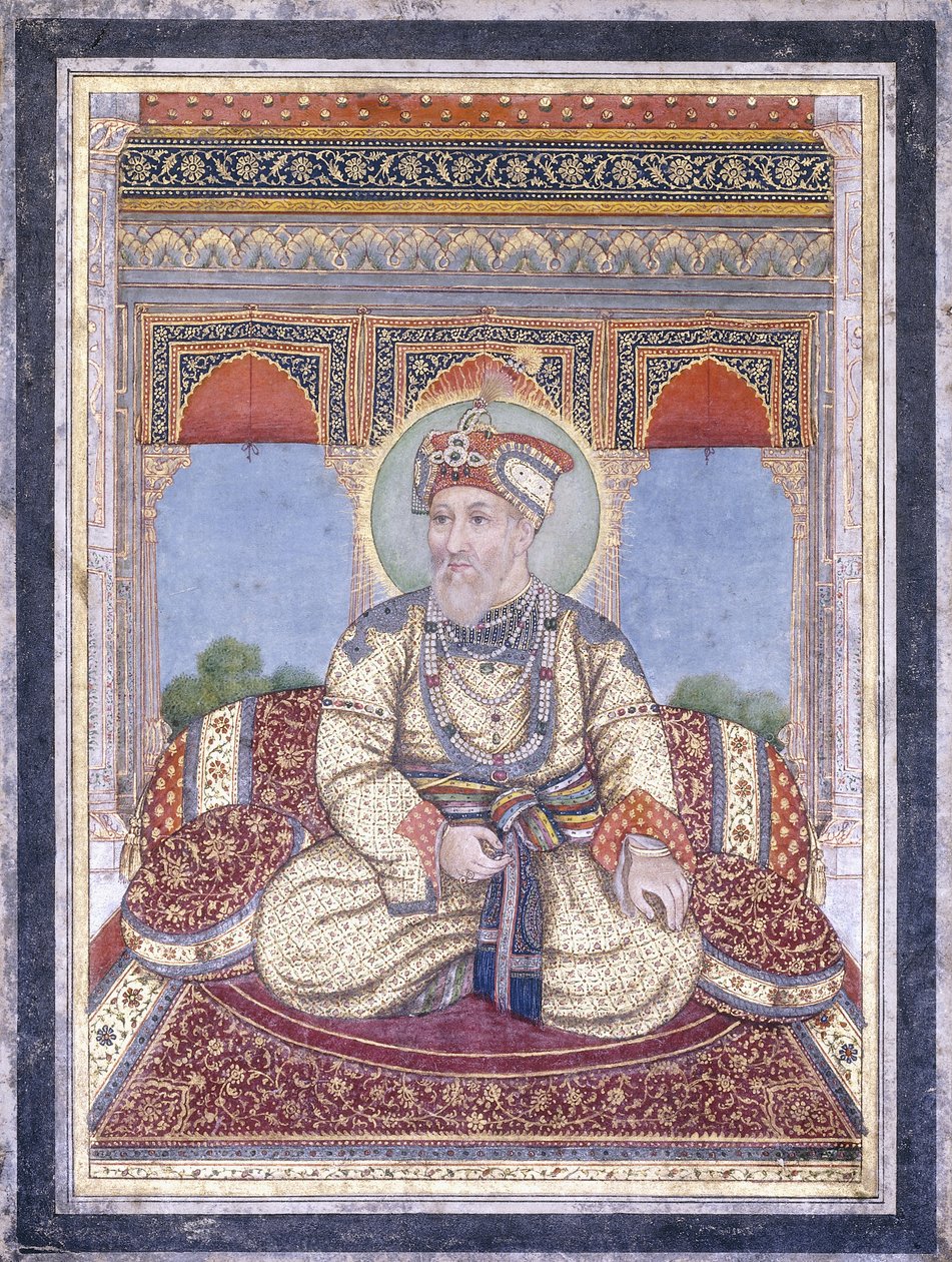 Portræt af Akbar Shah II, begyndelsen af det 19. århundrede af Indian School