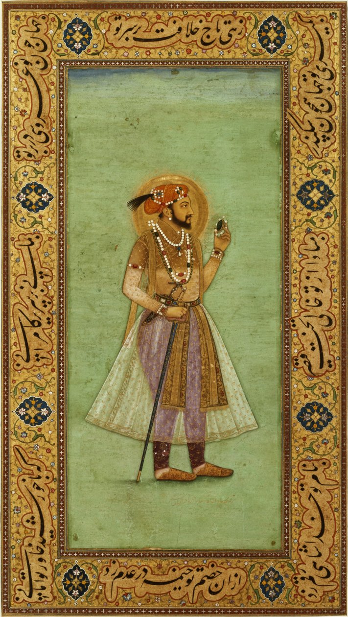 Portræt af Shah Jahan af Indian School