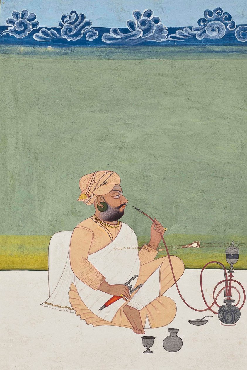 Portræt af en Khanphata Yogi, ca. 1800 af Indian School