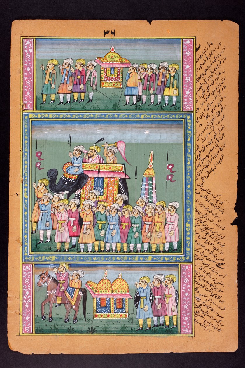 Rajasthani miniature maleri af Indian School