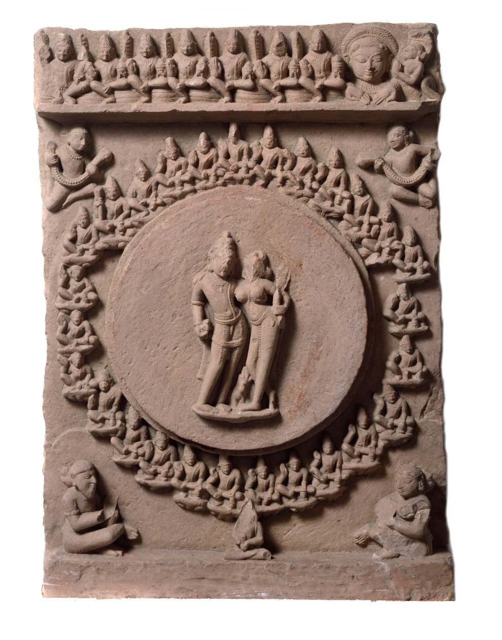 Shiva Parvati, fra Makarandanagar (relief, 9.-10. århundrede) af Indian School