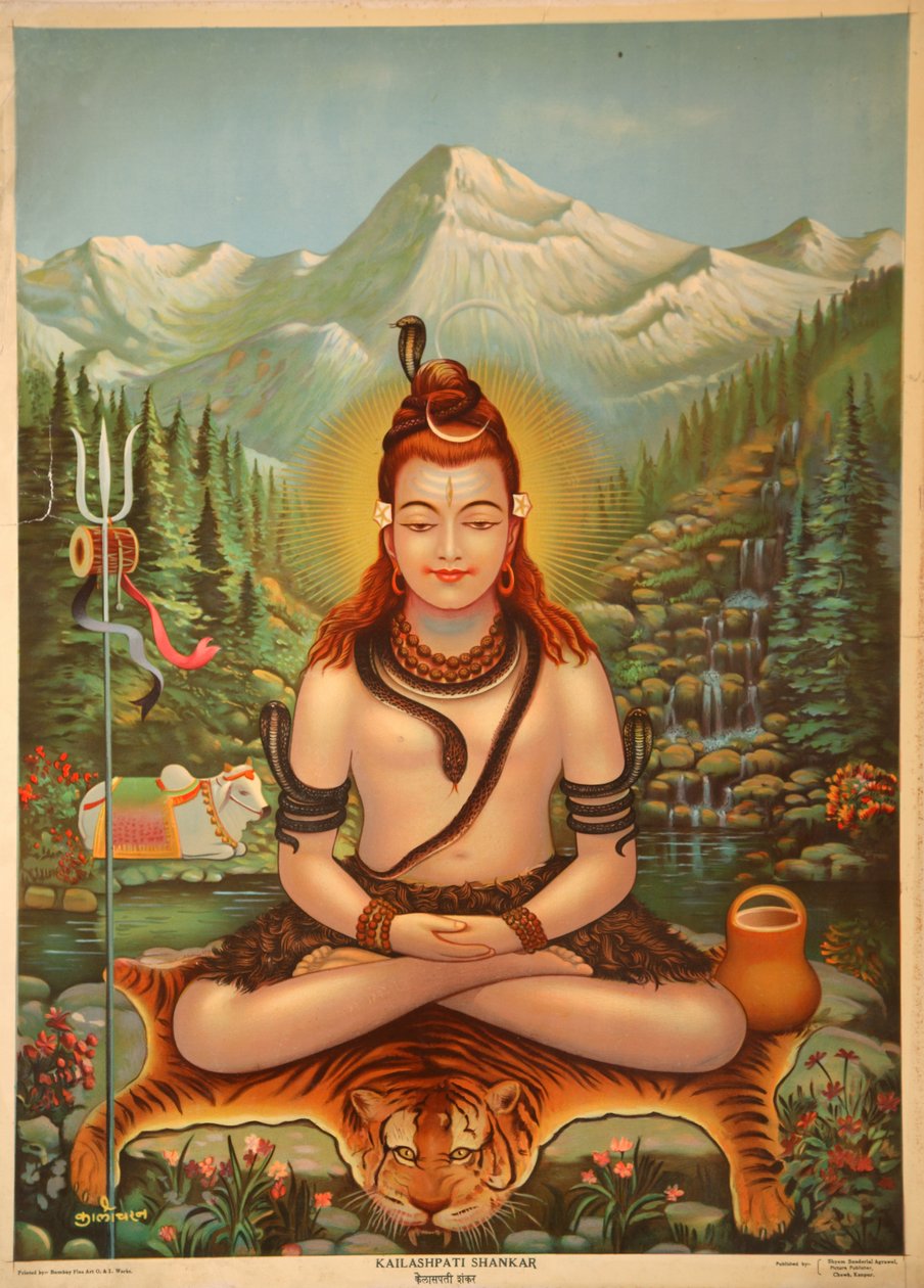 Shiva mediterer af Indian School