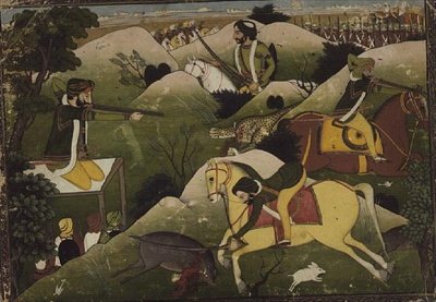 Sikh Prince jagt, Punjab af Indian School