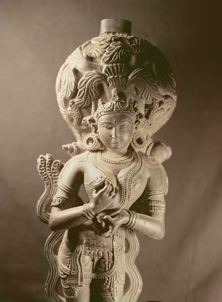 Statue af Ganga, Mahanad, Bengal, Sena-dynastiet (1050-1202) af Indian School