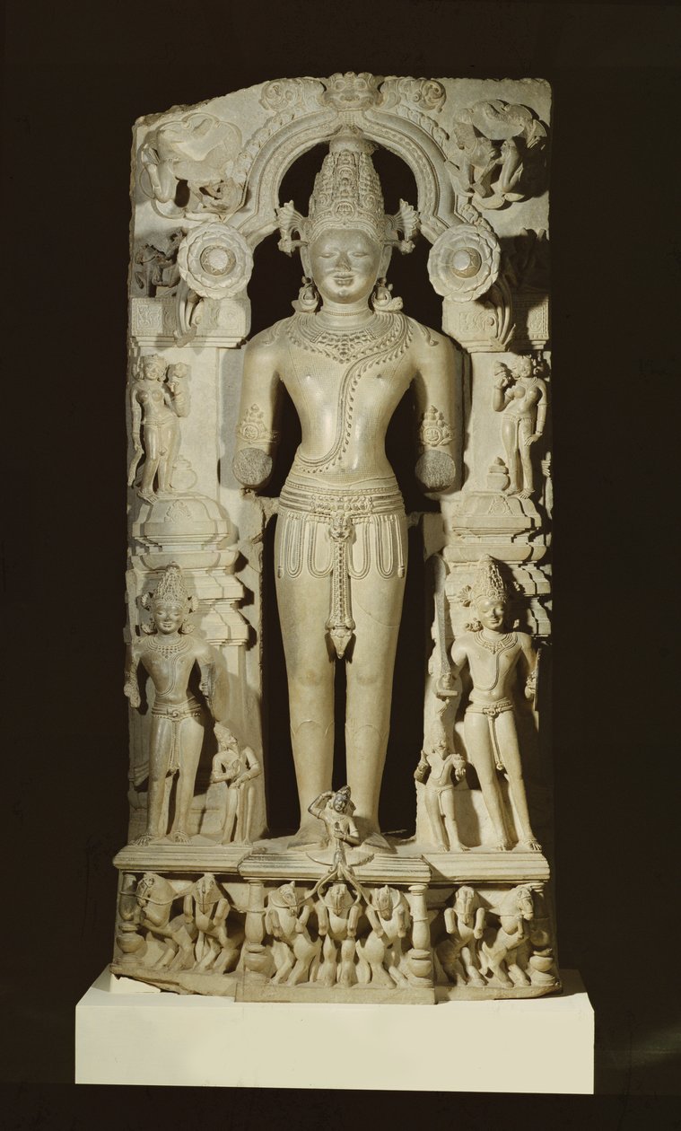 Surya, fra soltemplet ved Konarak, Orissa, østlige Ganga-dynasti (kalksten) af Indian School