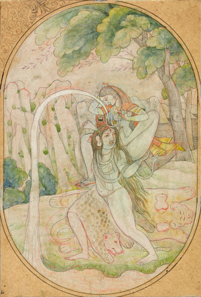 Nedstigningen af Ganges, ca. 1800 af Indian School