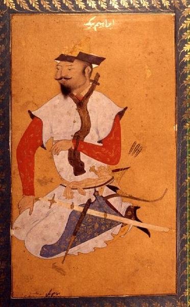 Turkoman Prisoner, fra det store Clive Album, 1500-tallet af Indian School