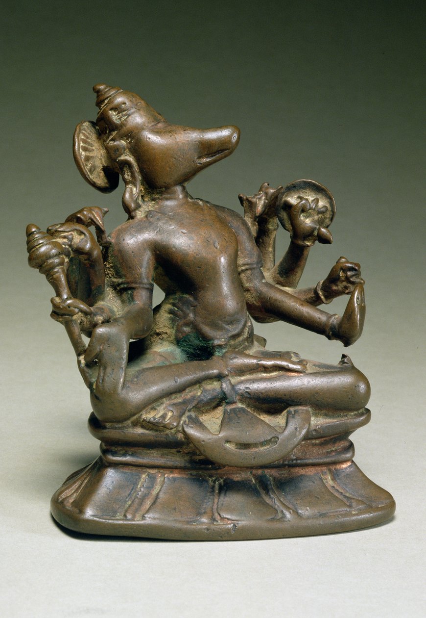 Varaha, Gurjara Pratihara, Tamil Nadu (bronze) af Indian School