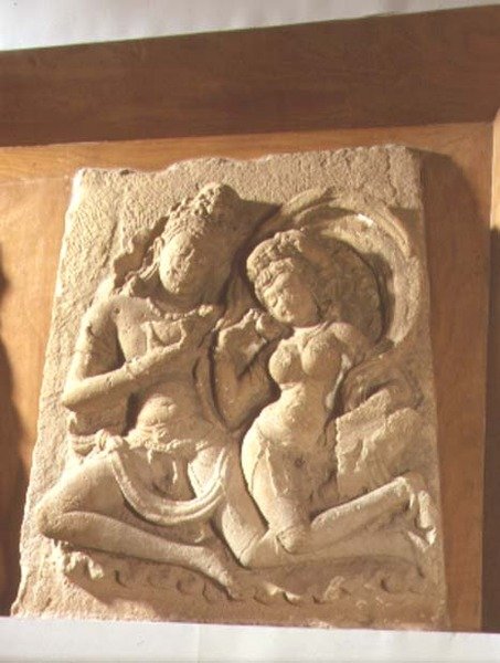 Vishnu i kosmisk herlighed, shmologi, Gujarat (sten) af Indian School